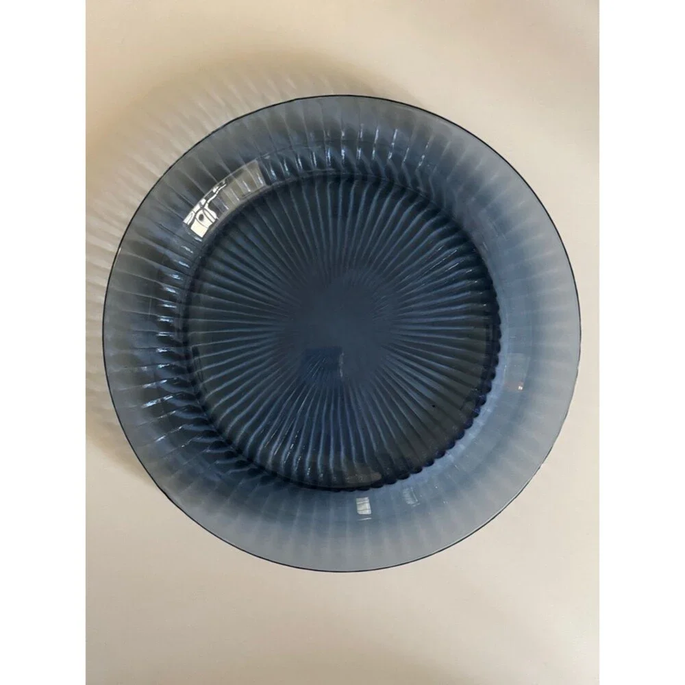 Blue Glass 12” Dinner Charger Plate